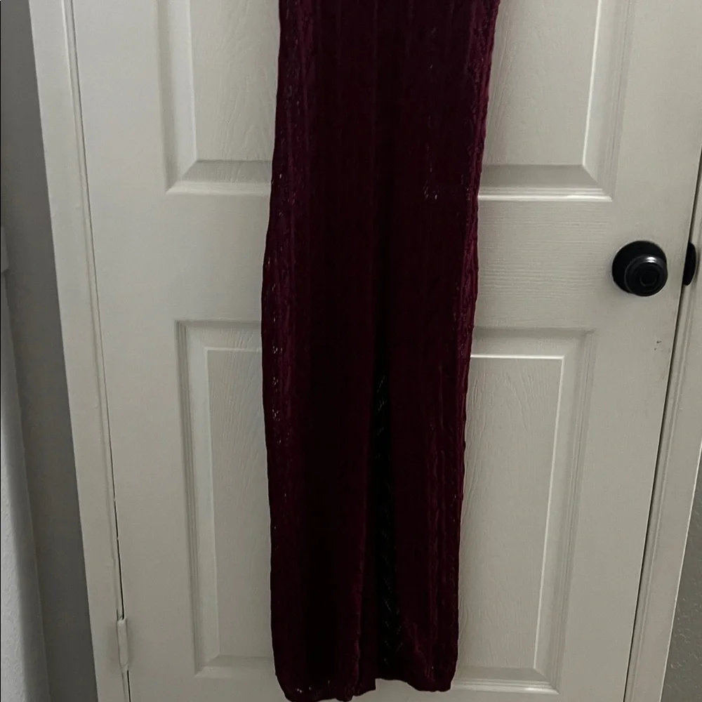 Privy Deep Burgundy Maxi Dressm - Picture 3 of 6